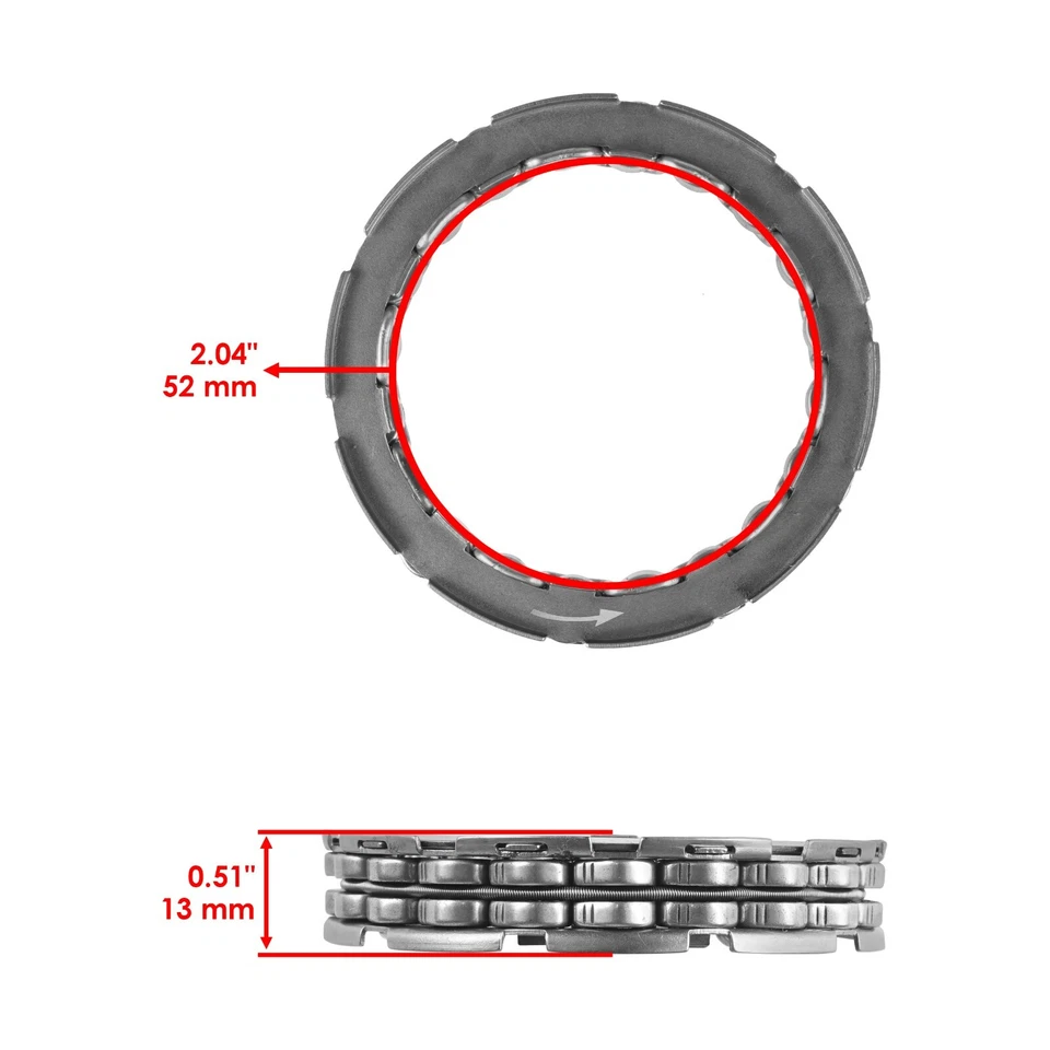 Embrague de arranque Sprag y engranaje loca 61T con junta para Can-Am DS650 2000-2007 Foto 3 de 4