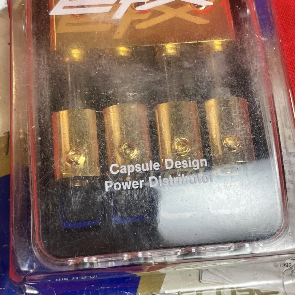 SCOSCHE EFX 24k plated pdf4 4-8g FUSE DISTRIBUTION AMPLIFIER BLOCK CAR AUDIO NEW - Image 3 of 4