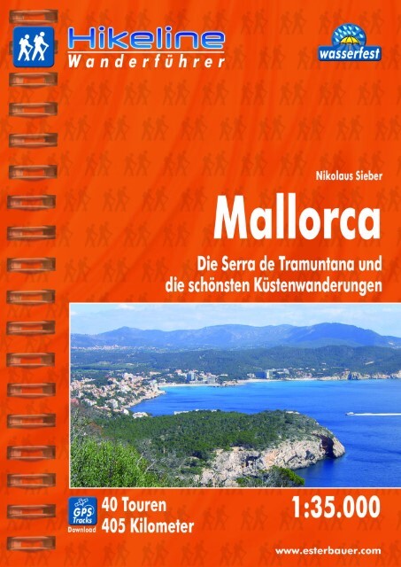 Thumbnail - Hikeline Wanderführer Mallorca 1 : 50 000 Nikolaus Sieber
