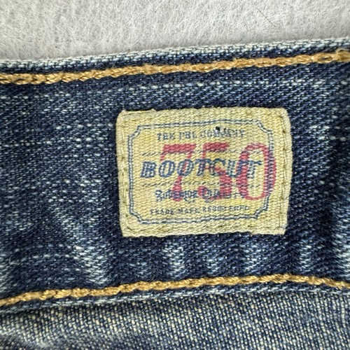 Polo Ralph Lauren Jeans Boys 16 28x28 Blue Denim Bootcut 750 Whiskered Faded - Picture 4 of 12