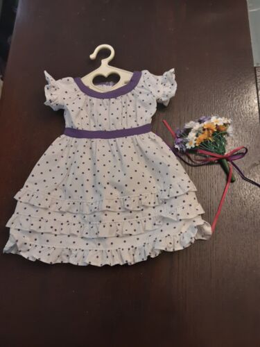 American Girl 18" Doll Kirsten Retired Midsummer Outfit Dress & Flower Bouquet  - Picture 1 of 6