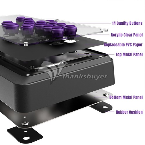 Mayflash F500 Flat All-button Arcade Game Controller for Hitbox PS4/Xbox - Picture 7 of 7