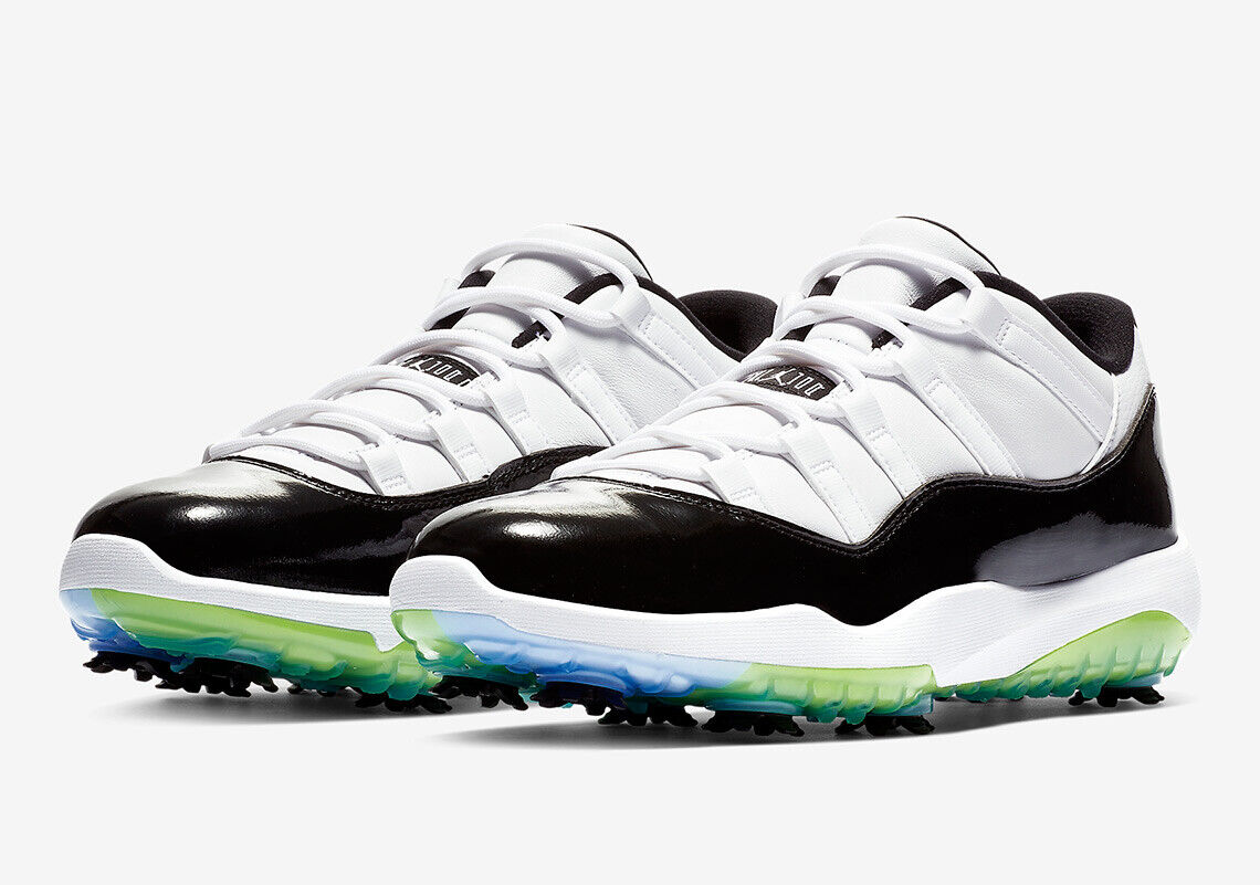 NIKE AIR JORDAN 11 GOLF WHITE/BLACK-VOLT