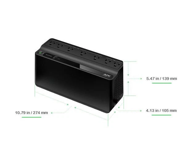 APC 600VA/330W 120V Back-UPS (BE600M1) - Image 2 of 4