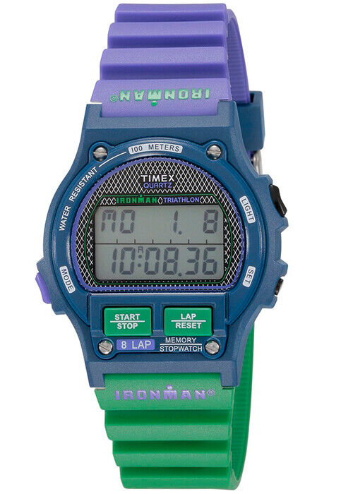 New TIMEX Wrist Watch IRONMAN 8LAP Men 1986 OG 5 colors New TIMEX Wrist Watch IRONMAN 8LAP Men 1986 OG 5 colors