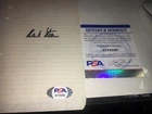 Hank Stram  Kansas City Chiefs Hall Of Famer Signed Album Sheet PSA DNA