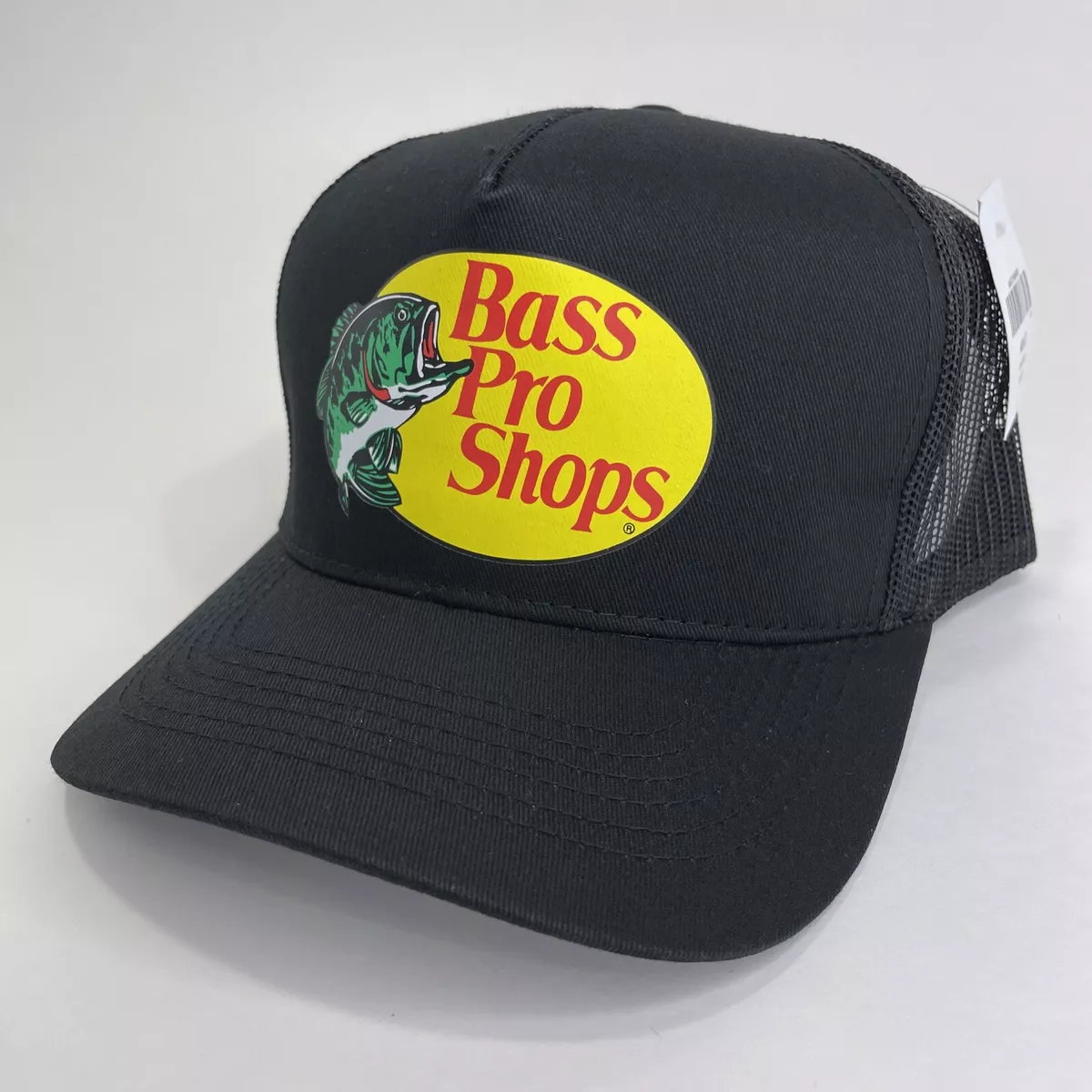 Bass Pro Shops Fishing Hunting Men’s Jet Black Mesh Trucker Hat New With  Tags