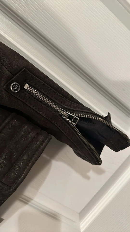 affliction leather jacket - Image 4 of 4