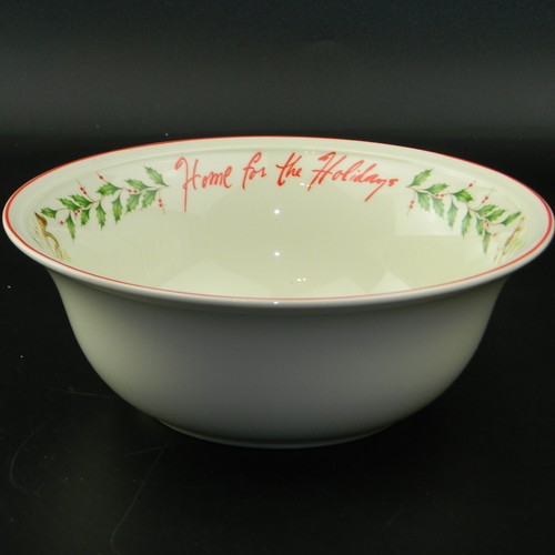 Lenox 7.5 Inch Bowl Home for the Holidays American Holiday Inspirations - Picture 4 of 6
