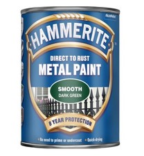 Hammerite WITH FREE LID CLIPS- Smooth Direct To Rust Metal Paint - 250ml