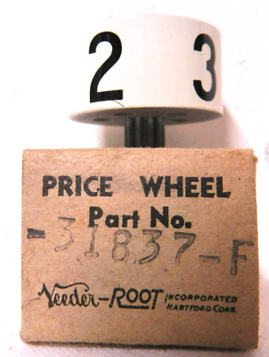 Veeder Root  31837-F Gas Pump Meter Price Wheel Vintage New in Box