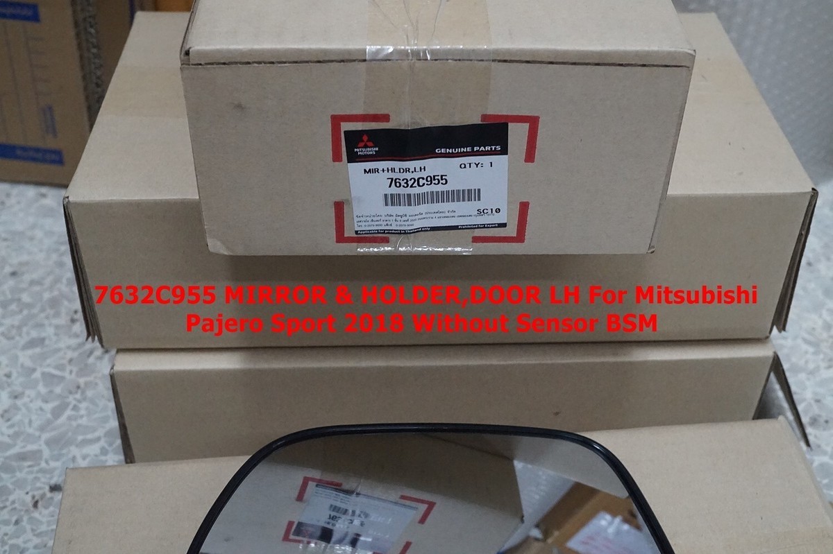 石菱 7632C955 Genuine Mitsubishi MIRROR &amp HOLDER DOOR LH OEM for