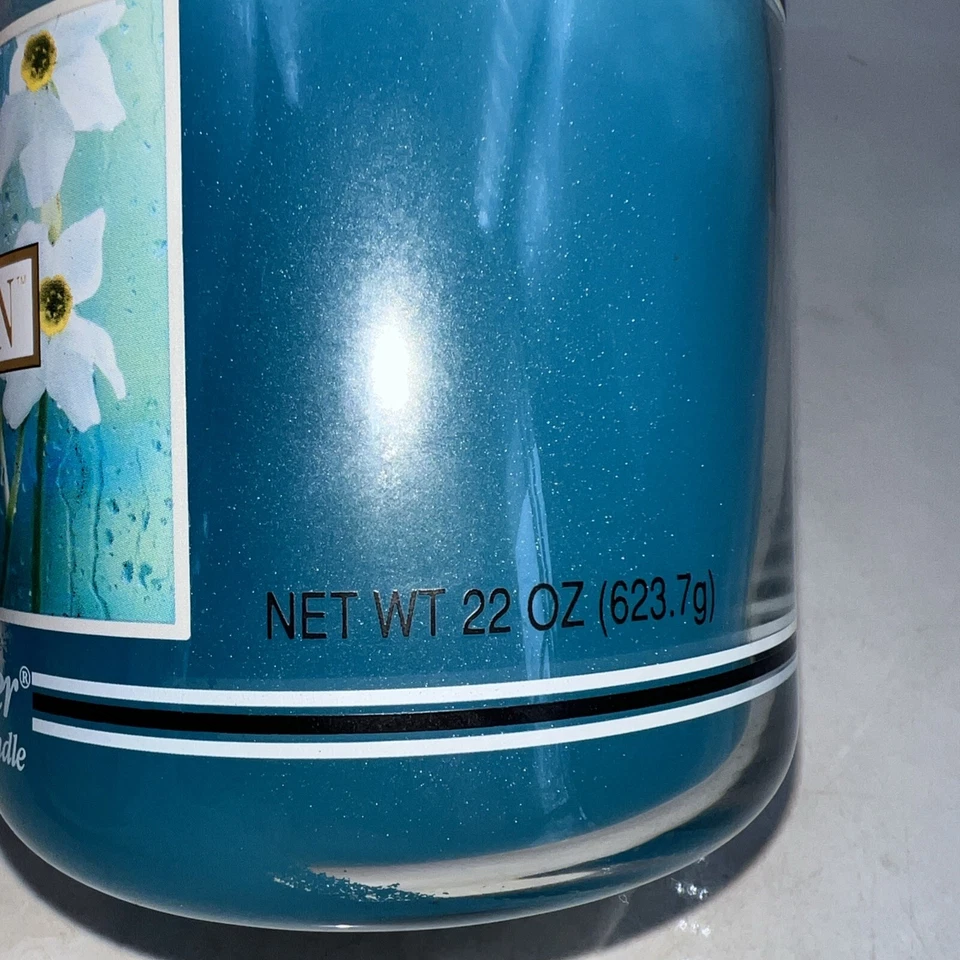 YANKEE CANDLE BANDA NEGRA SALPICADURAS DE LLUVIA CALENTADOR DE CASA 22 OZ TARRO GRANDE VELA Foto 3 de 4