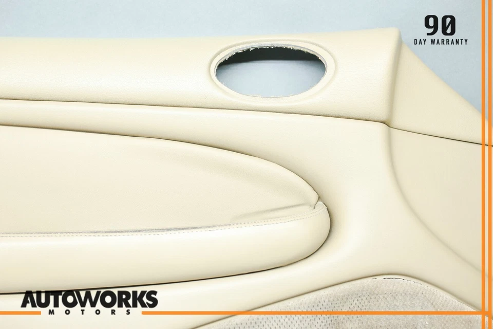 97-06 Jaguar X100 XK8 Panel de puerta interior delantero izquierdo lado del conductor bronceado SDC OEM Foto 3 de 4