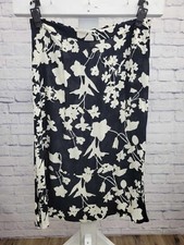 XLARGE BLACK A396642 Candace Cameron Bure Regular Printed Woven Pull-On Midi Ski