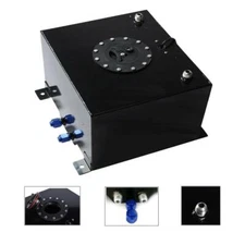 High Quality 8 Gallon Aluminum Alloy Fuel Cell Tank + Level Sender Black