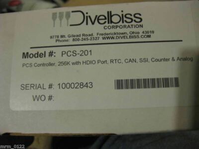 Divelbiss PCS-201 PCS CONTROL PLC ON A CHIP