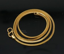 2karat yellow gold handmade wheat chain foxtail chain necklace chain ch545