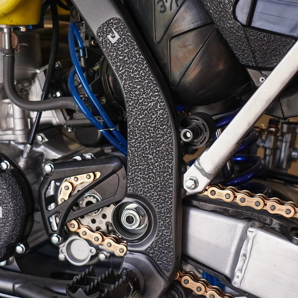 Protetores de quadro preto para 2004-2008 Suzuki RM125 protetores de fita adesiva RM 125 - Imagem 2 de 4