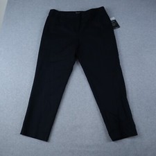 Liz Claiborne Pants Womens 12 Emma Ankle Classic Slim Leg Career Dress Black NWT