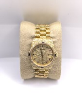 ✅✅✅750 Gold 18 Karat Rolex Datejust 31mm Box Papiere 68278 Diamant Saphir ✅✅✅