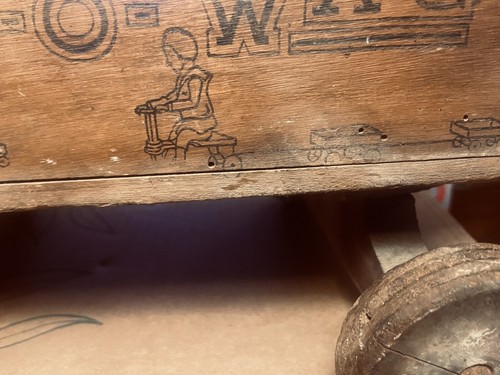 1920โs MENGEL Trail-O-Wag Wooden Toy Wagon A Collectors Treasure Or Display - Picture 6 of 16