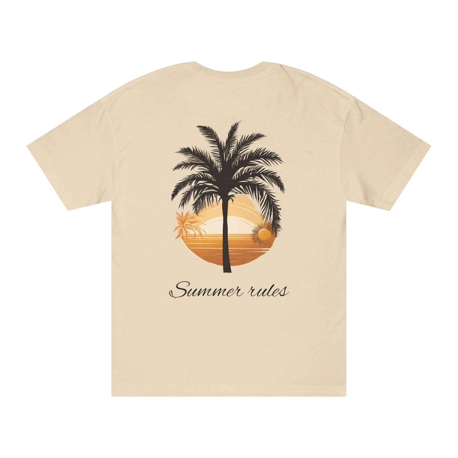 Chrovo, Summer Vibes Unisex Classic Tee, Beach T-Shirt, Palm Tree Shirt