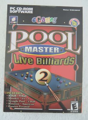 17941 - Pool Master Live Billiards 2 [NEU/VERSIEGELT] - PC (2005) Windows XP 