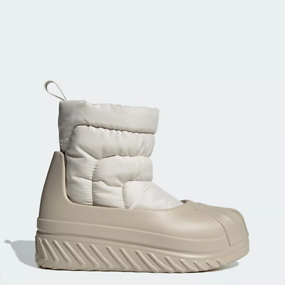 adidas women Adifom Superstar Winter Boot Shoes Aluminum- Size 8.5