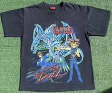 VTG Yu-Gi-Oh Anime Manga It s Time To Duel Distressed T-shirt Youth Boys Large