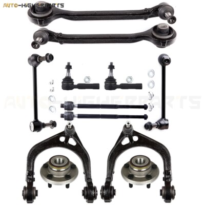 For 2006-2010 Dodge Charger 12x Front Control Arm Tie Rod Sway Bar & Wheel Hub