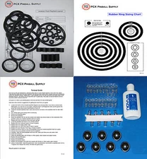 1993 Data East Jurassic Park Pinball Tune-up Kit - Includes Rubber Ring Kit