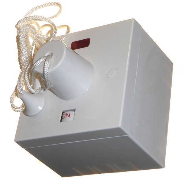 Triton Shower Ceiling Pull Cord Switch Neon 45 Amp 240 V Made in UK