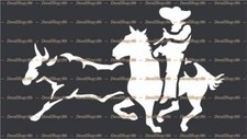 M xican Cowboy - M xic0 - Cars/SUV's/Trucks Vinyl Die-Cut Peel N' Stick Decals