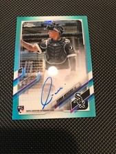 YERMIN MERCEDES 2021 TOPPS Chrome AQUA REFRACTOR RC  NO. RA-YM 140 OF 199