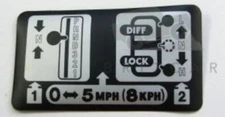 Land Rover Defender NAS Warning Decal Automatic Transmission Auto Box BTR9547