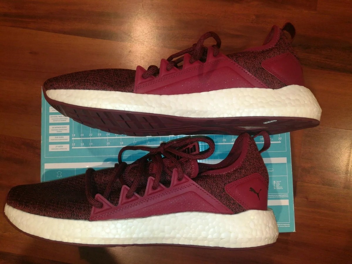 Puma Nrgy Neko Knit 191093-01 Mens Running Shoes Pomegranate