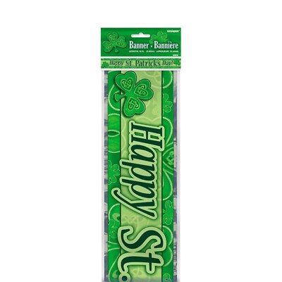 St Patricks Day Party Deko Kleeblatt grün Wimpel Luftballons hängende Banner
