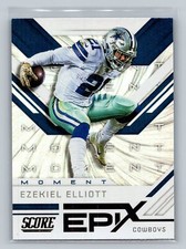 Ezekiel Elliott 2019 Score #EM-9 Dallas Cowboys Epix Moment Football Card