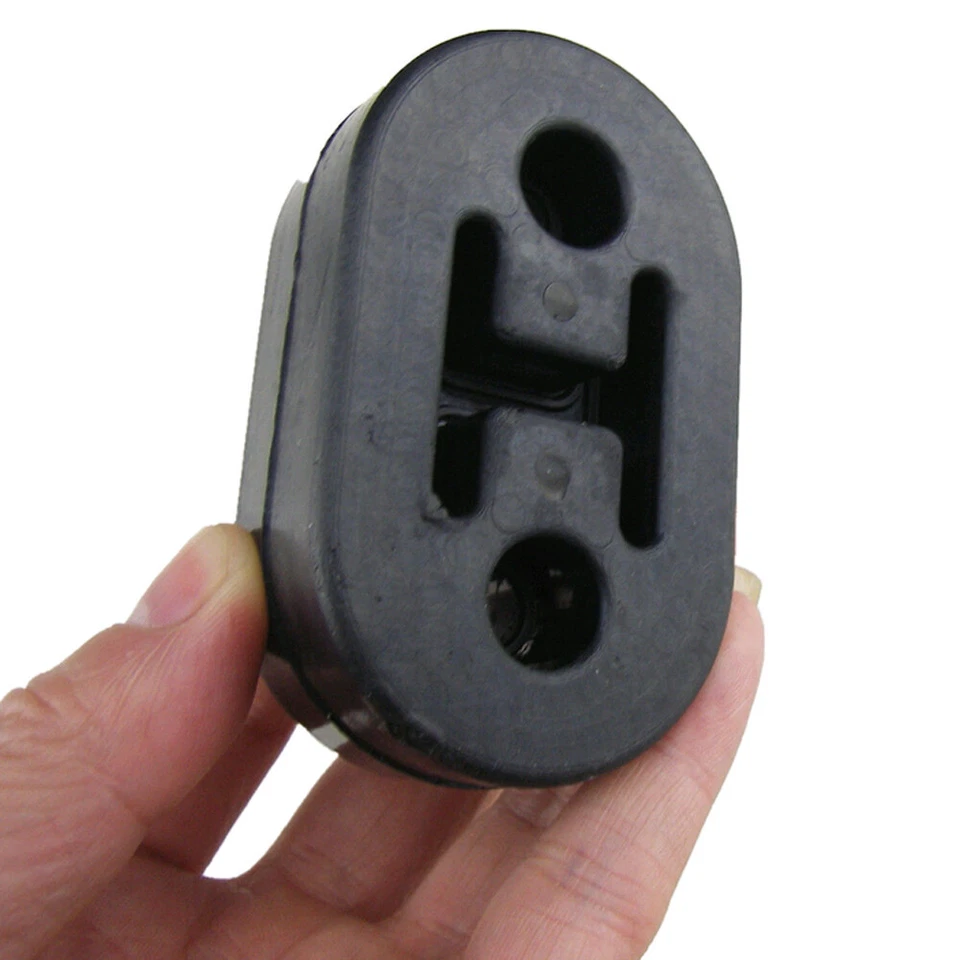 Soporte de montaje en tubo de goma de escape de coche de alta resistencia accesorios de suspensión negro 2 piezas Foto 2 de 4