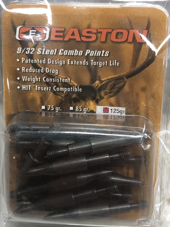 Envío N 24 horas. Puntos combinados de acero New-E Easton Points 19/32. 125 gr. 417112 Foto 3 de 4