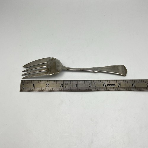 M Silver Co Silver Plated Serving Fork Floral 7 5/8 - Picture 9 of 10