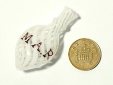 1816 Georgian Nailsea Twist Glass Miniature Scent Bottle MAR Initials #T344