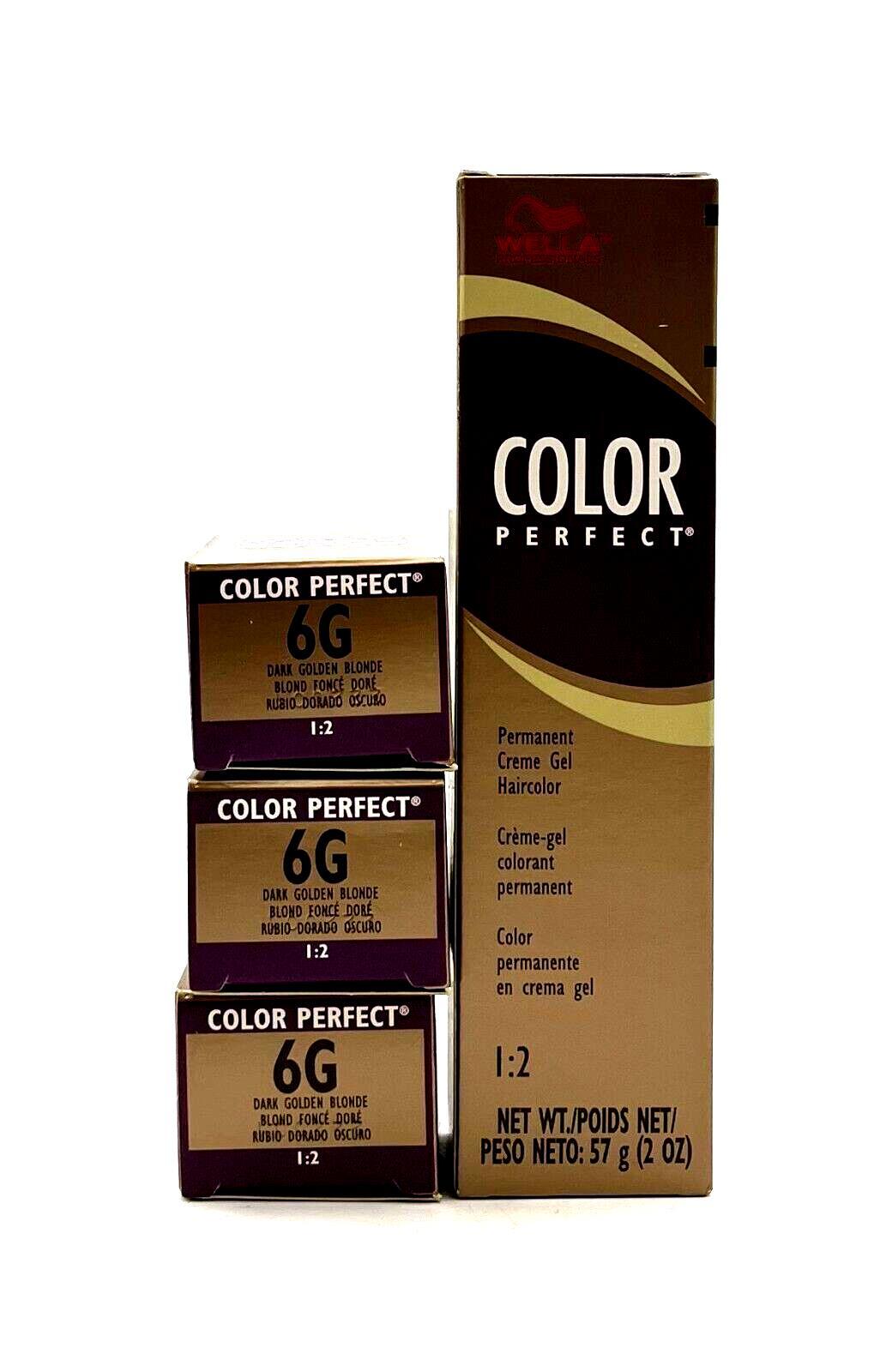 Perfect Permanent Creme Gel Haircolor 6g Dark Golden Blonde 