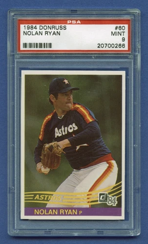 1984 NOLAN RYAN PSA 9 MINT HOF DONRUSS HOUSTON ASTROS DEAD CENTERED (#60) RZC