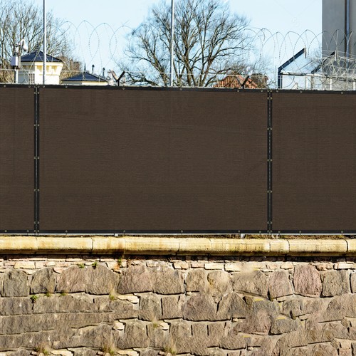 4' 5' 8' Privacy Fence Screen Windscreen Garden Yard Mesh Shade Cover w/ Ziptie - Picture 39 of 72