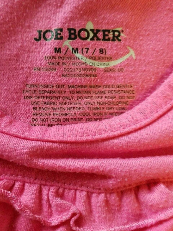Top Pullover Rosa "Noche de Niñas" de Joe Boxer Talla M (7/8) Foto 3 de 3