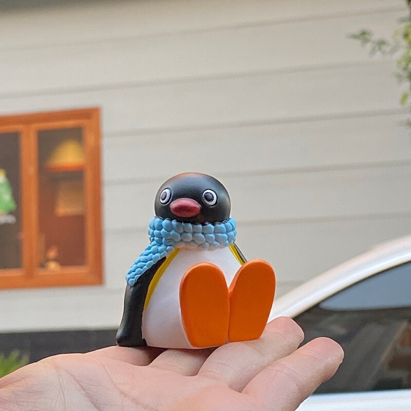 Mini PINGU Figure Toy Cartoon Penguin Model Doll Toys Car Desk