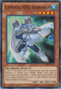 Elemental HERO Bubbleman - SDHS-EN012 - Common - 1st Edition x3 - Near Mint