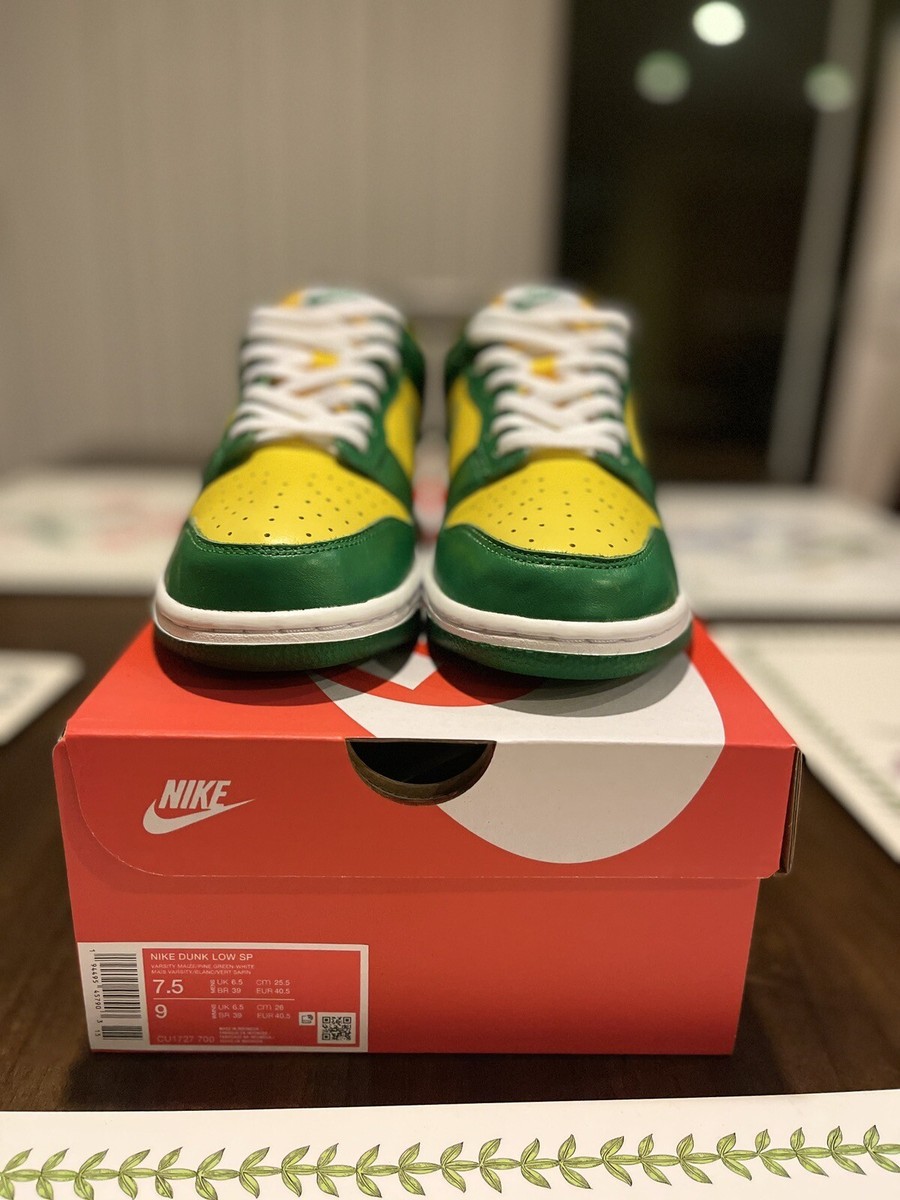 Nike Dunk Low Brazil, Varsity Maize/Pine Green-White CU1727  display picture 1